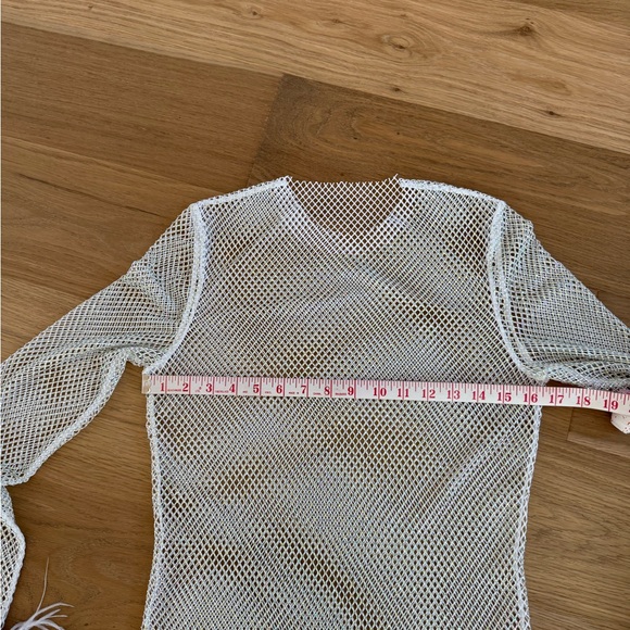 12th Tribe White Mesh Mini Dress - Picture 4 of 6